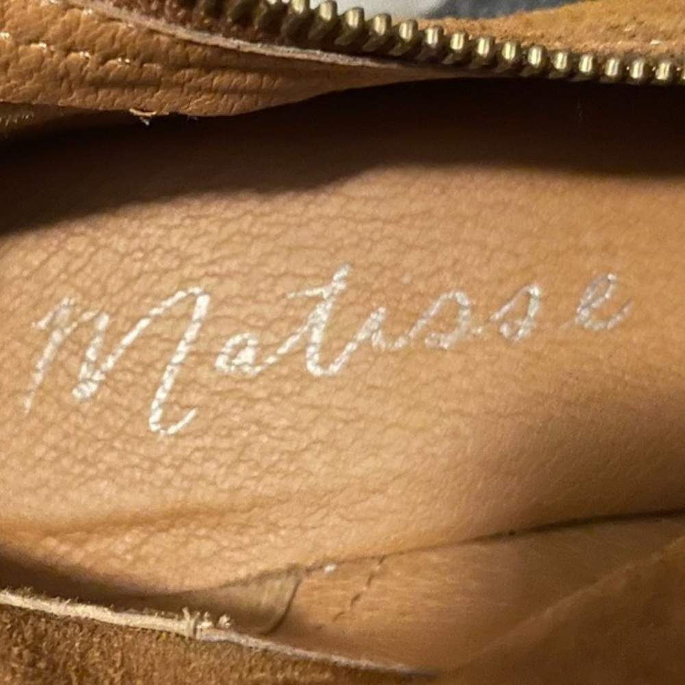 Matisse Lyon Tobacco Suede Open Toe Bootie, Size 7.5 - Picture 10 of 12